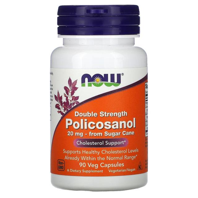 NOW Foods, Double Strength Policosanol, 20 mg, 90 Veg Capsules on Productcaster.