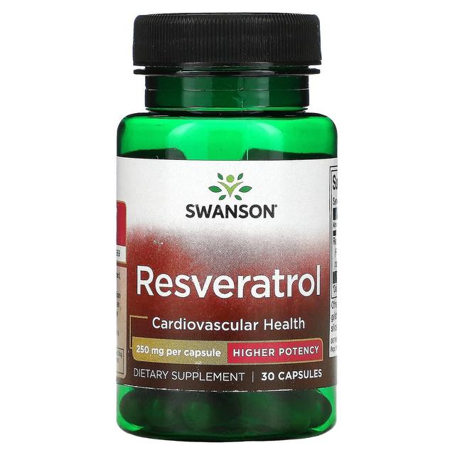 Swanson, Resveratrol, High Potency, 250 mg, 30 Capsules on Productcaster.