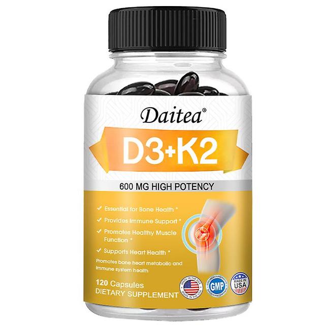 Vorallme D3+k2 Vitamin Capsules-supports Healthy Teeth, Muscles And Joints, Strengthens Bones, Protects The Heart, And Enhances Immunity 120 count-... on Productcaster.