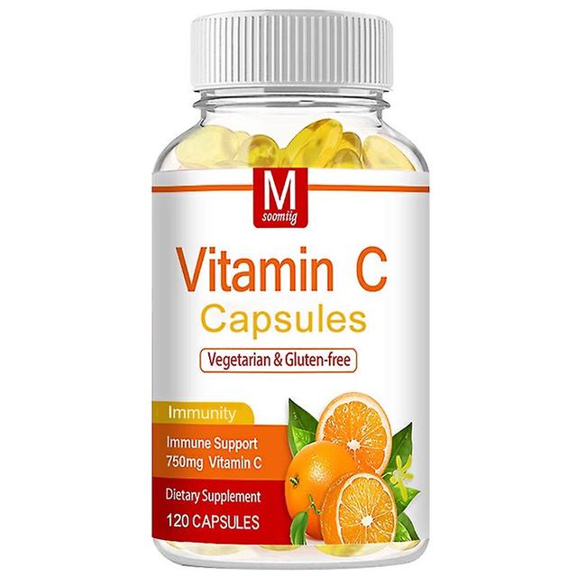 Visgaler Vitamin C, Improves Immunity, Effectively Resists Oxidation And Whitens Skin Free Shipping 120capsule-A bottle on Productcaster.