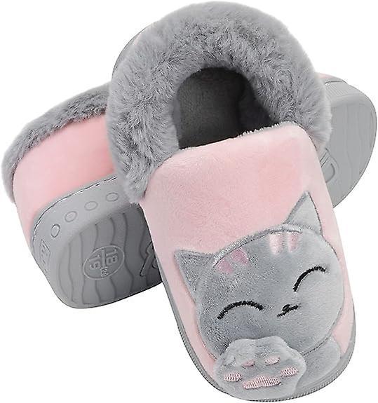 Dewenwils Dww-pantoufles Hiver Enfant Chausson Fille Garon Chaussures De Maison Hiver Antidrapant Slippers Pour Femme Homme on Productcaster.