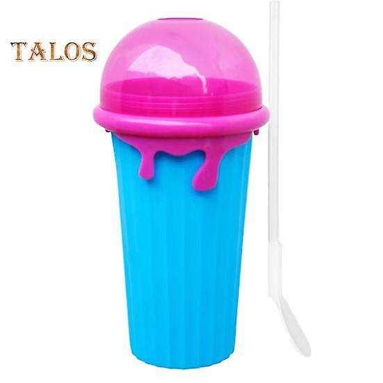 Slushy Maker Cup Food Grade Shape Ice Shaking Novel Strawberry Smoothie DIY Drinks Kitchen Tool blue on Productcaster.