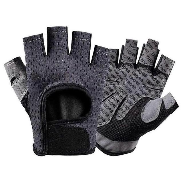 N-sj2-wes Damen Herren Fitnesshandschuhe, rutschfeste Sporthandschuhe, atmungsaktive Fahrrad-Halbfinger-Fahrradhandschuhe, Gewichtheberhandschuhe, ... on Productcaster.