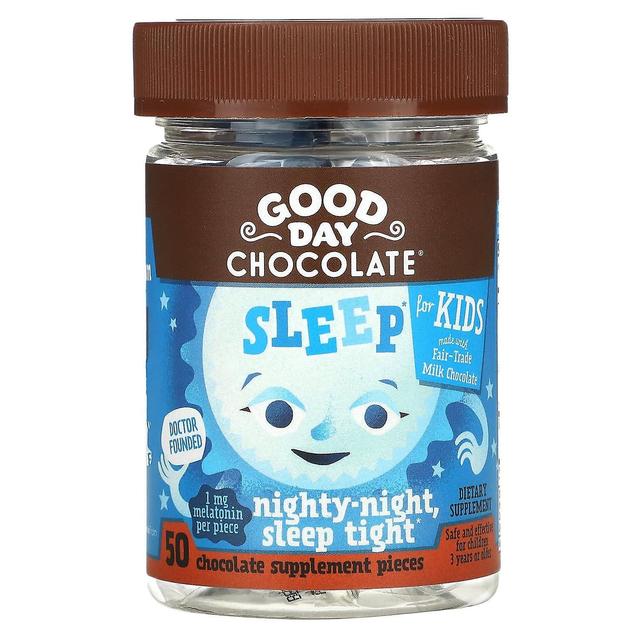 Good Day Chocolate Buona giornata cioccolato, sonno per bambini, notte di sonno stretto, 50 pezzi di supplemento di cioccolato on Productcaster.