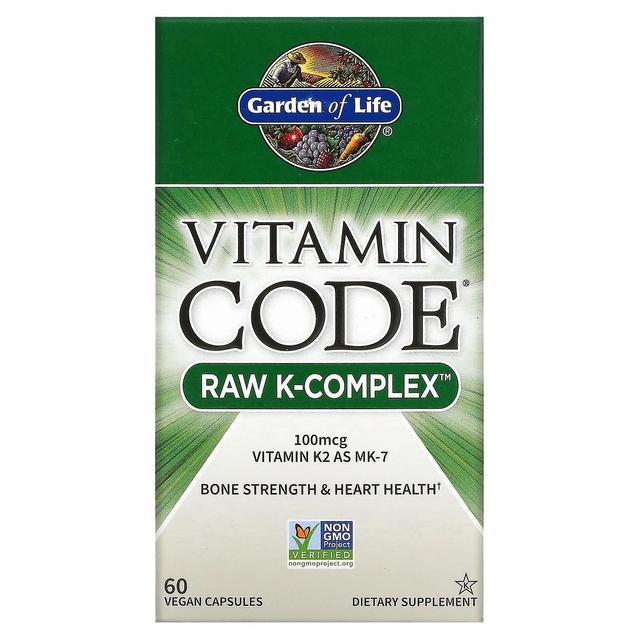 Garden of Life Giardino della Vita, Codice vitaminico, RAW K-Complex, 60 Capsule Vegane on Productcaster.