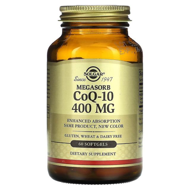 Solgar, Megasorb CoQ-10, 400 mg, 60 Softgels on Productcaster.