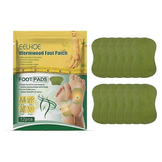 10/12 Pcs Wormwood Detox Foot Patches Cleansing Toxins Detox Foot Pads Improve Sleep 01 12pc on Productcaster.