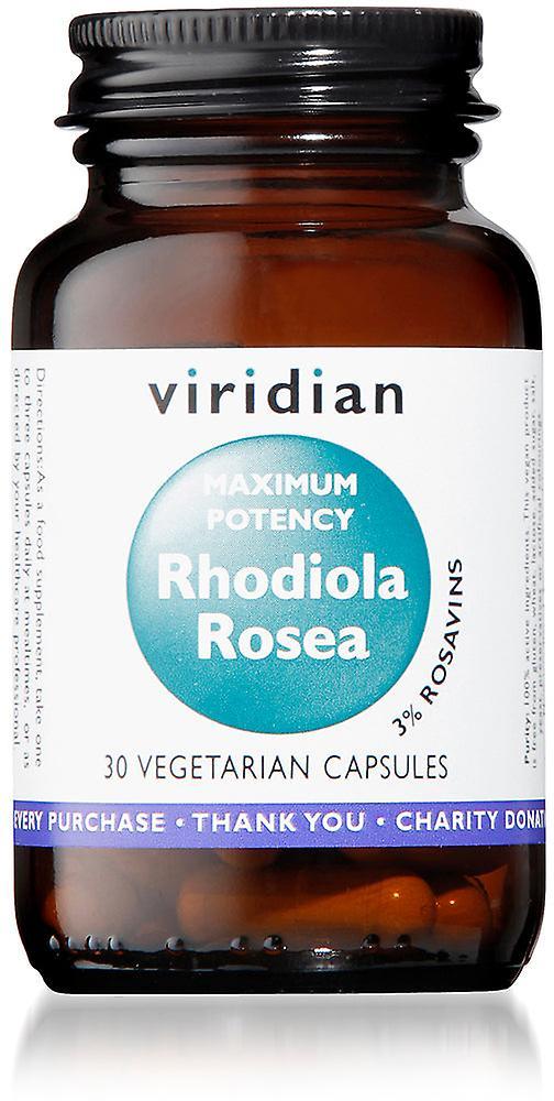 Viridian potência máxima rhodiola rosea 30's on Productcaster.