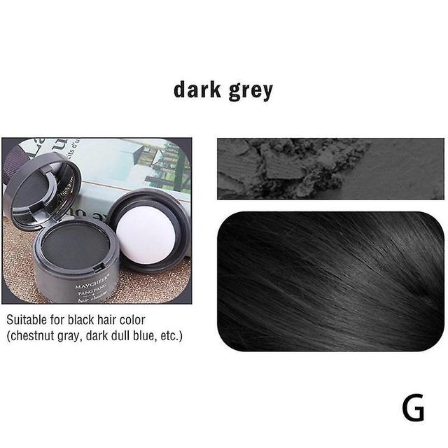 Duqi Hair powder Waterproof Hair Shadow Powder 3 Colors Puff Makeup Line Concealer Cover Hair Powder Hair With Hair dark grey on Productcaster.