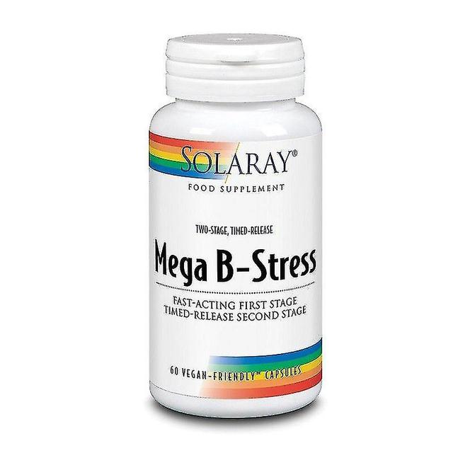 Solaray Two-Stage Mega B-Stress Capsules 60 (87807) on Productcaster.