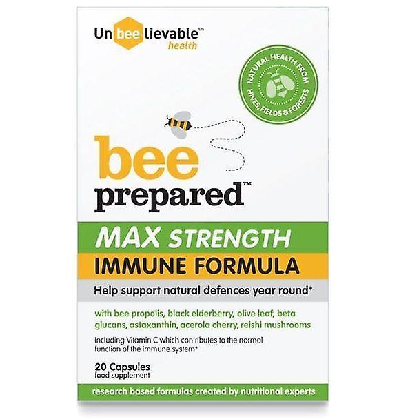 UnBEElievable Health Onbedwingbare Gezondheid Bijen voorbereide immuunformule Max Strength Capsules 20 (BEE03) on Productcaster.