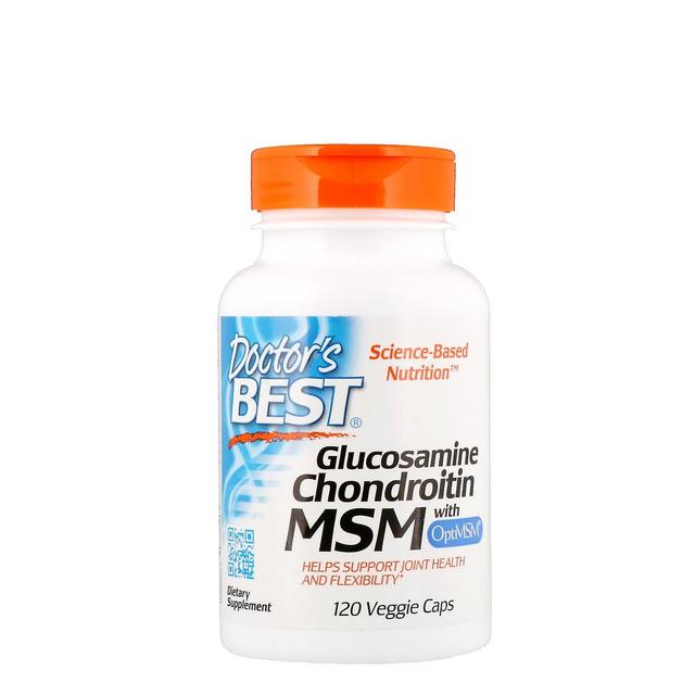 Doctor's Best, Glucosamine Chondroitin MSM with OptiMSM, 120 Veggie Caps on Productcaster.