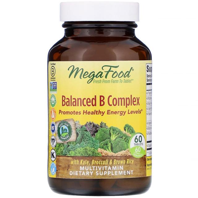 MegaFood, Balanced B Complex, 60 tabletten on Productcaster.