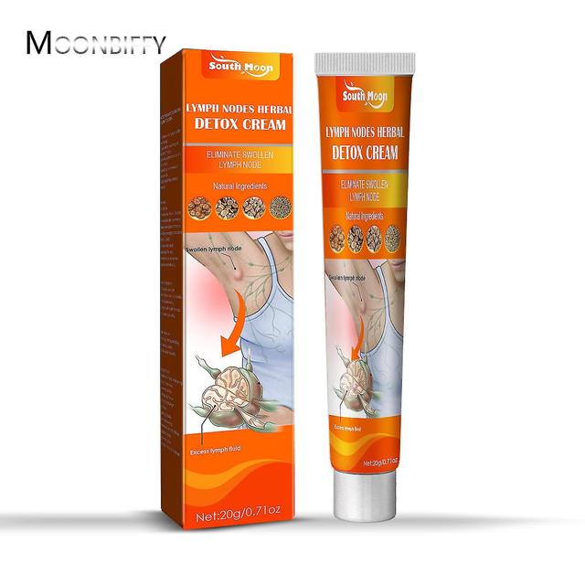 3pcs South Moon Lymphatic Detox Ointment Health Care Hot Neck Anti-swelling Herbs Cream Lymph Cream Medical Plaster 20g Nursing on Productcaster.