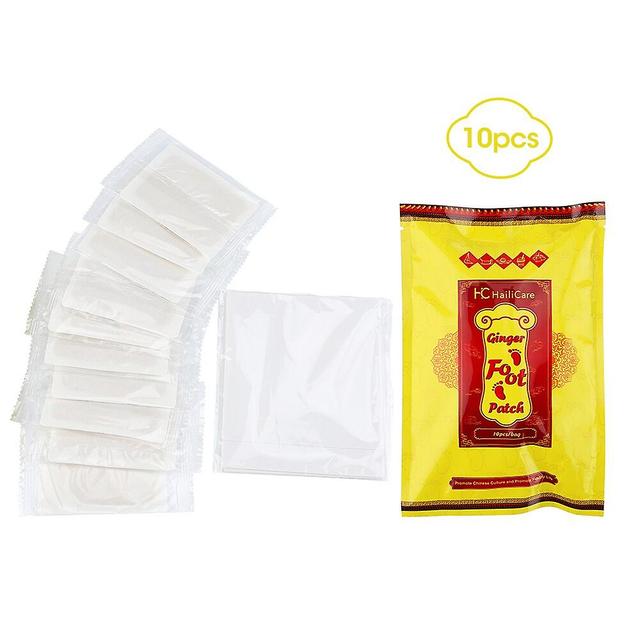 Fsu Ginger10szt Wormwood Foot Patch Detox Pads Relief Stres Ból Rewitalizacja Poprawa snu Klej Naturalny Herba Pielęgnacja stóp 10Pcs on Productcaster.