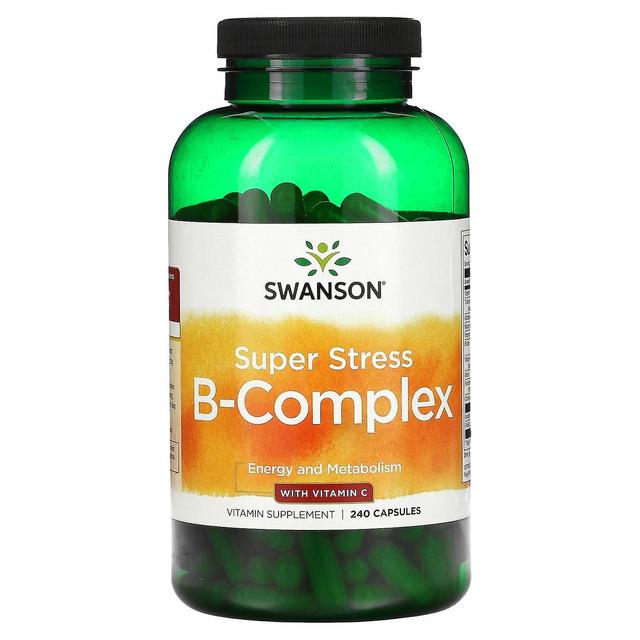 Swanson, Super Stress B-Complex With Vitamin C, 240 Capsules on Productcaster.