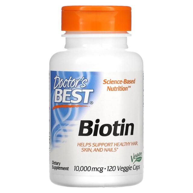 Doctor's Best, Biotina, 10.000 mcg, 120 Veggie Caps on Productcaster.