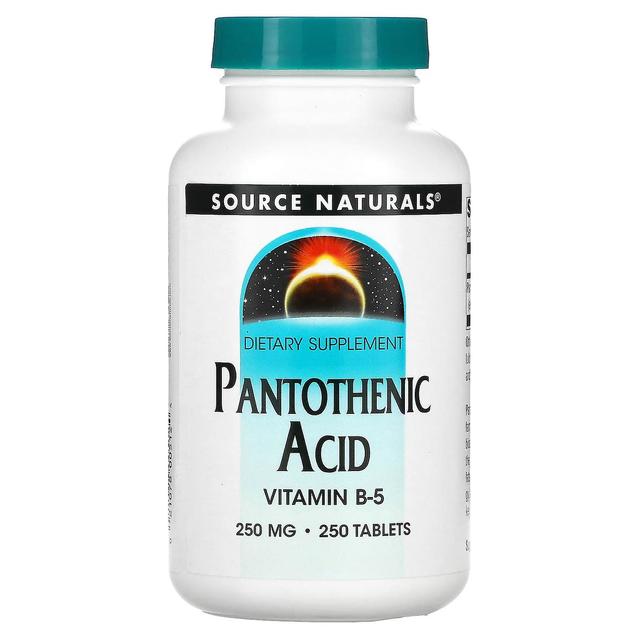 Source Naturals, Pantothenic Acid, 250 mg, 250 Tablets on Productcaster.