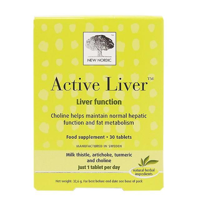 New Nordic Nieuwe Scandinavische actieve lever, 30 tabletten on Productcaster.