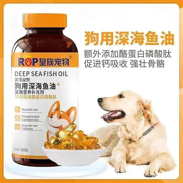 Jinzhaolai Pet Nutritional Supplement Deep-sea Fish Oil Beautiful Hair, Repair Skin, Improve Eyesight for Dogs and Cats For dog on Productcaster.