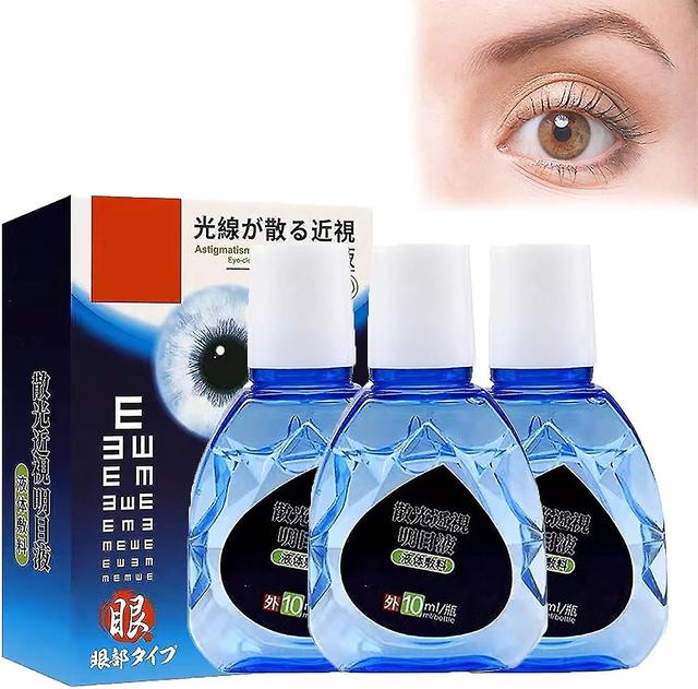 New Eye Care Brightening Solution,2023 New Eye Care Liquid Japan,nursing Astigmatism Myopia Clear Eyesight Eye Drops, Alleviate Eye Fatigue 3 Pcs on Productcaster.