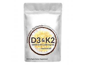 Micro Ingredients Vitamin D3 With K2 Supplement, K2 2 In 1 Support Immune, Heart, Joint, Teeth Bone Health 2pack on Productcaster.