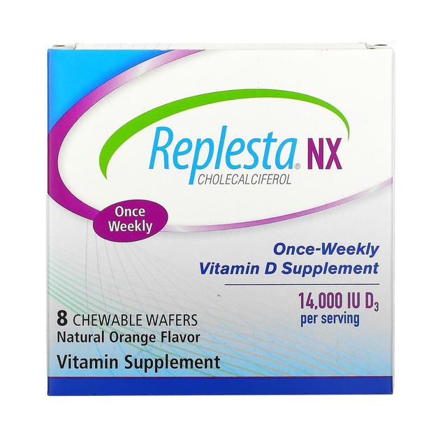 Replesta, NX Cholecalciferol, Once-Weekly Vitamin D, Natural Orange, 14,000 IU, 8 Chewable Wafers on Productcaster.