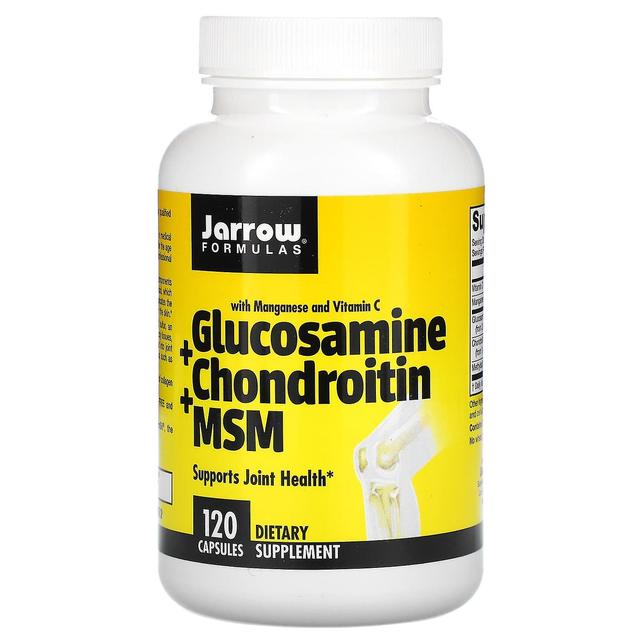 Jarrow Formulas, Glucosamine + Chondroitin + MSM with Manganese and Vitamin C, 120 Capsules on Productcaster.