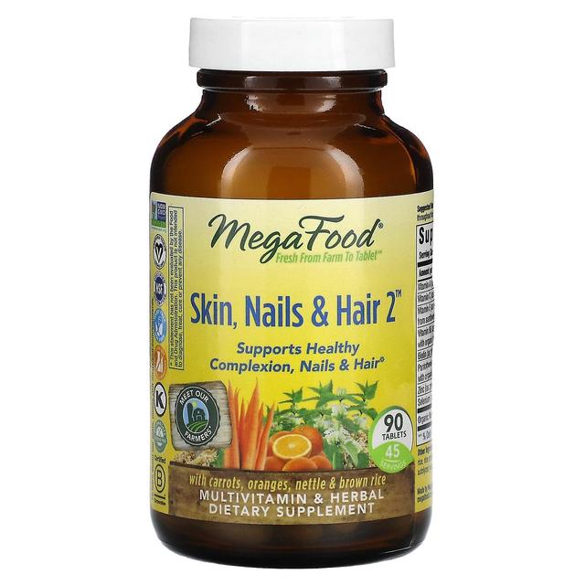 MegaFood, Skin, Nails & Hair 2, 90 Tablets on Productcaster.