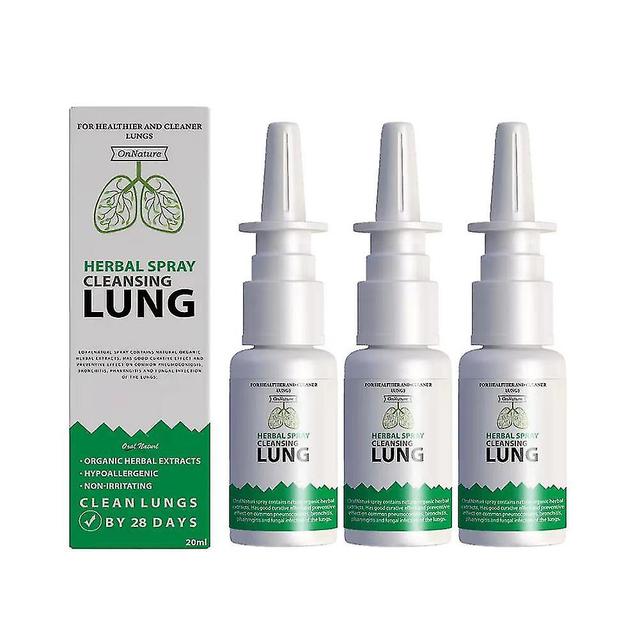 Herbal Detox Lung Cleansing Spray 20ml, Quickly Cleans And Detoxifies A Smoker's Lungs And Airways Of Viruses 3pcs on Productcaster.