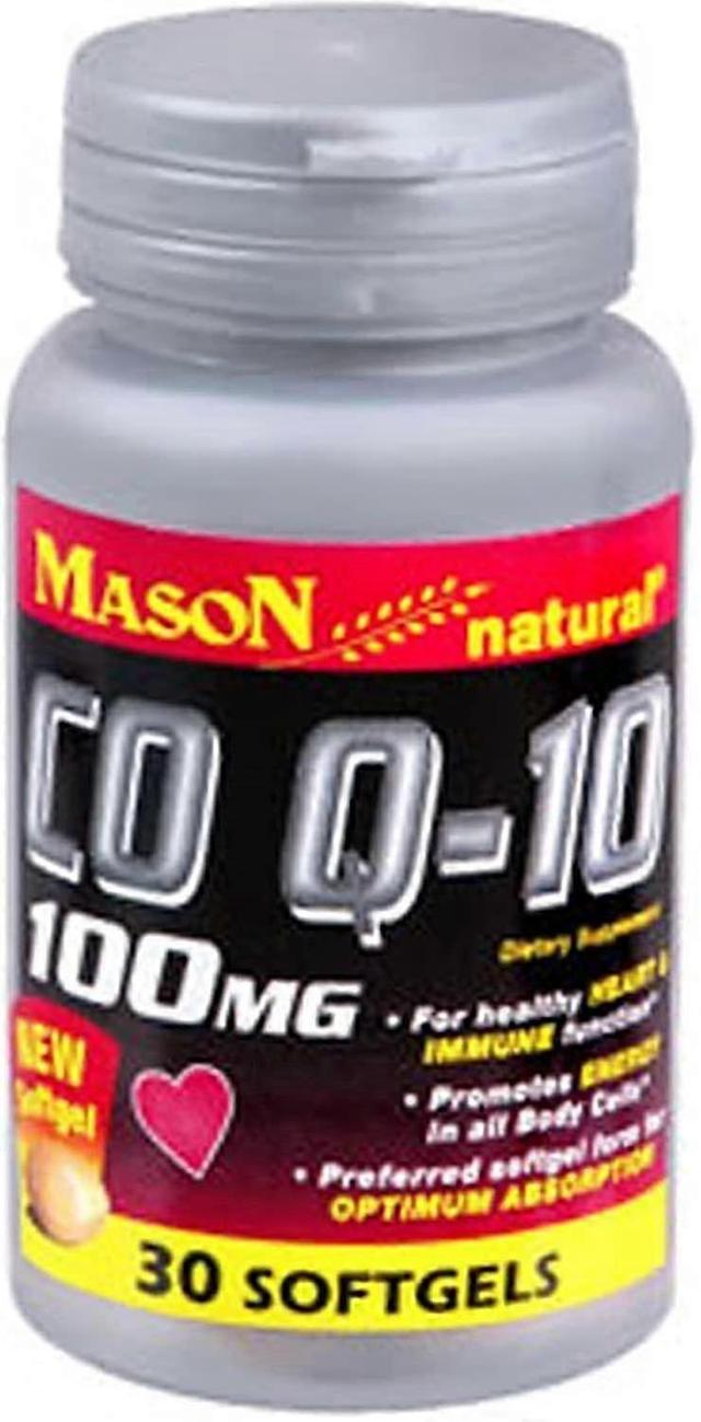 Mason Natural Mason naturlige co q-10, 100 mg, softgels, 30 ea on Productcaster.