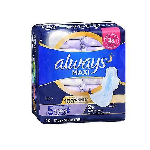 Always Discreet Always Extra Heavy Overnight Maxi Pads With Flexi-Wings, 20 each (Pack of 1) on Productcaster.