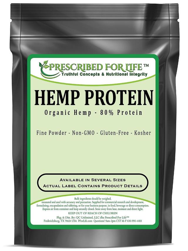 Prescribed For Life Hemp Protein - From Natural Organic Hemp - 80% Protein Powder 5 kg (11 lb) on Productcaster.