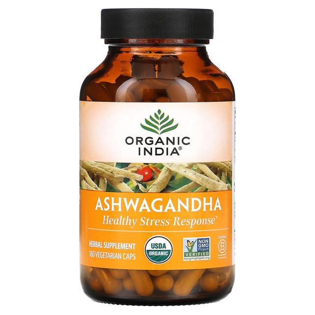 Organic India, Ashwagandha, 180 Vegetarian Caps on Productcaster.