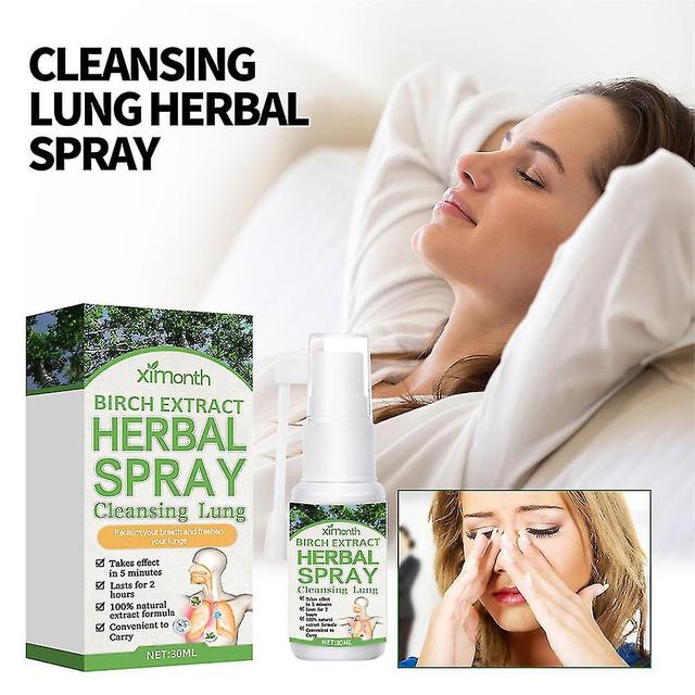 Herbal Lung Clearing And Repairing Spray For Lung Health Essence Drops 1pc on Productcaster.