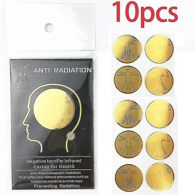 Anti Radiation Protector Sticker Mobile Phone Laptop Ions Emf Blocker 10pcs on Productcaster.