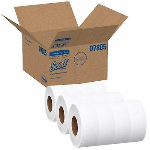 Kimberly Clark Toilet Tissue Scott Essential JRT White 2-Ply Jumbo Size Cored Roll Continuous Sheet 3-11/20 Inch X, Count of 12 (Pack of 1) on Productcaster.