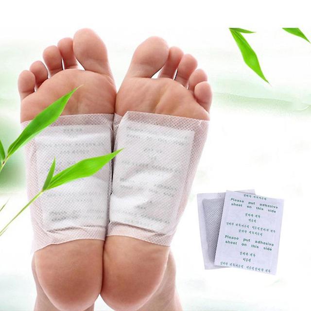 Bimirth Detox Foot Pads Bamboo Vinegar Natural Herbal Toxins Cleansing Adhesive Patches Plaster Improve Sleep Feet Stickers Foot Care 10Pcs on Productcaster.