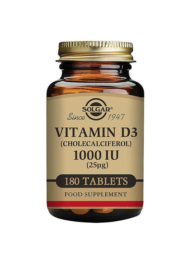 Solgar vitamin d3 (cholecalciferol) 1000iu (25ug) 180 tablets on Productcaster.