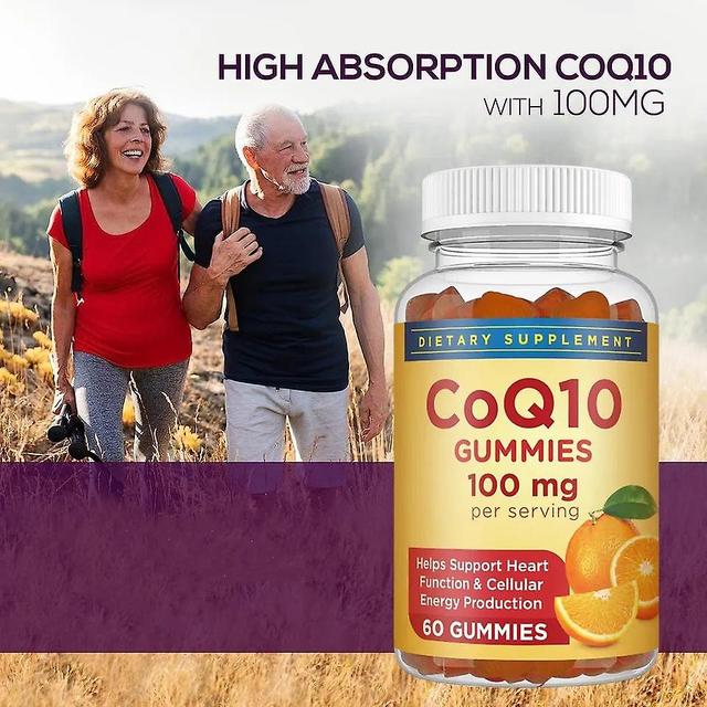 1-pack Q10 Gummies Coenzymes | Q10 Ubiquinone Chewable Candies - Support Heart Health And Boost Cellular Energy 3PCS on Productcaster.