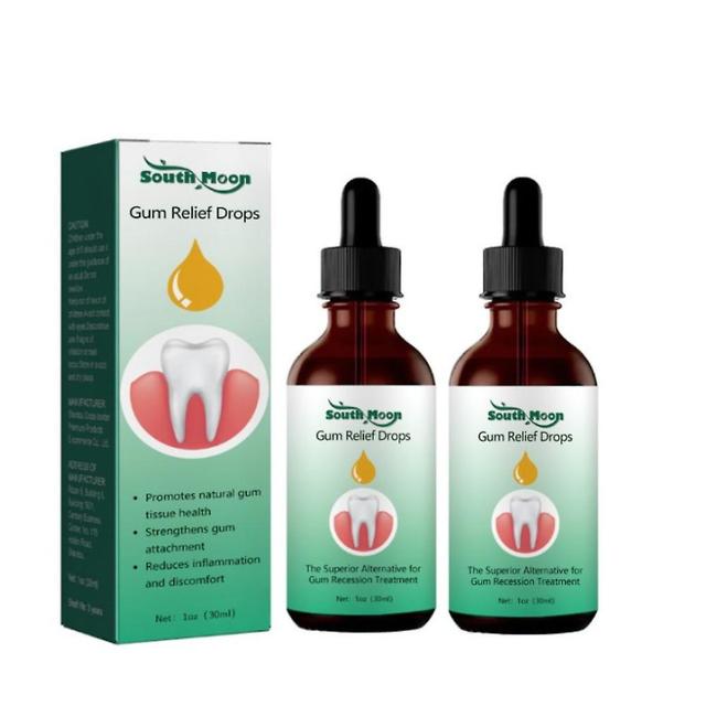 1-3 stuks Gum Regrowth Drops, Natural Gum Restore Vloeibaar Mondwater, Gum Therapy Gel Terugtrekkend Tandvlees Reparatie Behandeling Nieuw B2 2st. on Productcaster.