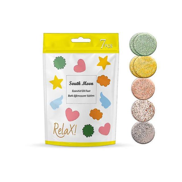 South Moon Foot Bath Tablets Detox Essential Oil Foot Soak Tablets Helps Sleep Dispels Wet on Productcaster.