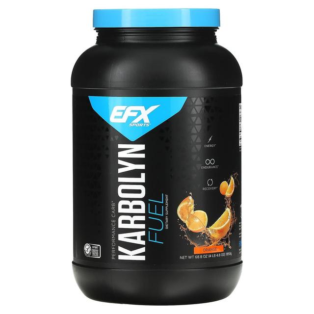 EFX Sports, Karbolyn Fuel, Orange, 4 lb 4.8 oz (1950 g) on Productcaster.