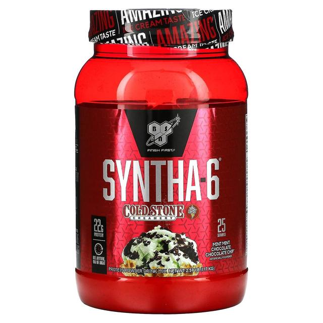 BSN, Syntha-6, Cold Stone Creamery, Mint Mint Chocolate Chocolate Chip, 2.59 lb (1.17 kg) on Productcaster.