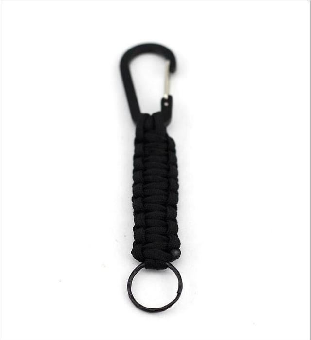 Dewenwils Dww-porte-cls en avec mousqueton tress - Kit de survie pour cls de plein air, camping, randonne, sac dos - Pour homme et femme(noir) on Productcaster.