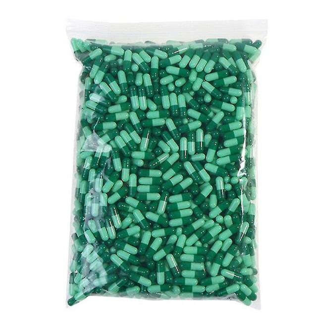 Hywell 1000pcs Standard Size 0# 1# Empty Capsules Gelatin Clear Capsules Hollow Hard Gelatin Transparent Seperated Joined Capsules Army Green on Productcaster.