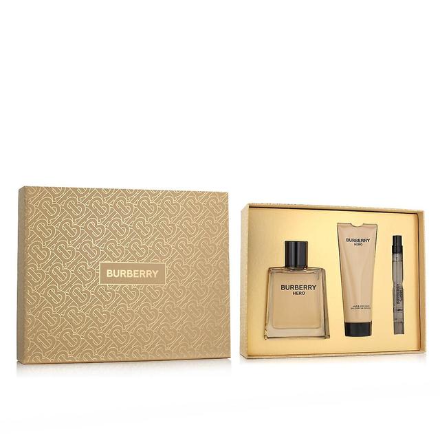 Men's Perfume Set Burberry EDT Hero 3 Pieces on Productcaster.