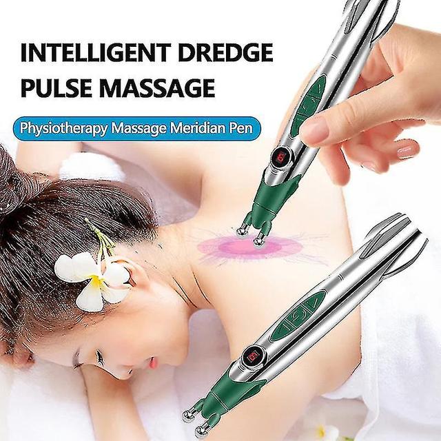 Stimulator Acupoint Massager Pen Pain Relief Meridian Energy Pulse Massage Pen on Productcaster.