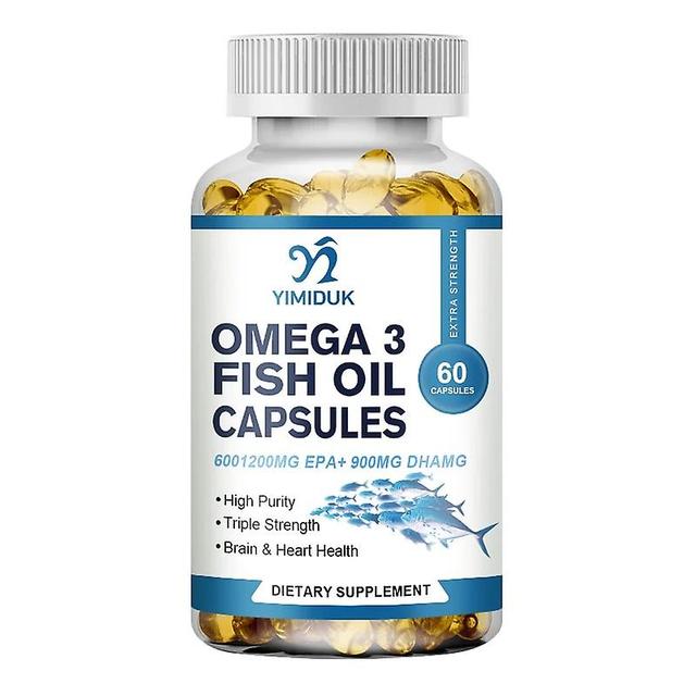 Sofirn Omega-3 Fish Oil-Benefits The Cardiovascular System, Protects Eye Fatigue, Cognitive Function, & Learning Ability -120 Capsules 1 Bottles 60... on Productcaster.