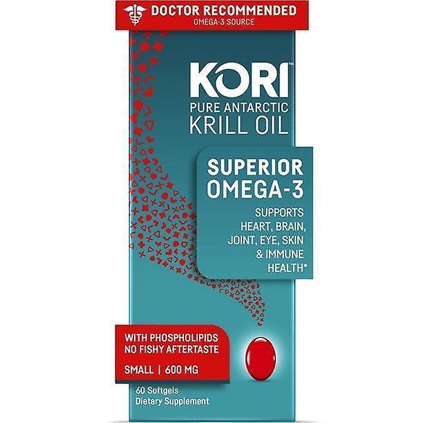 Kori krill oil superior omega-3 600mg 60ct, small softgels on Productcaster.